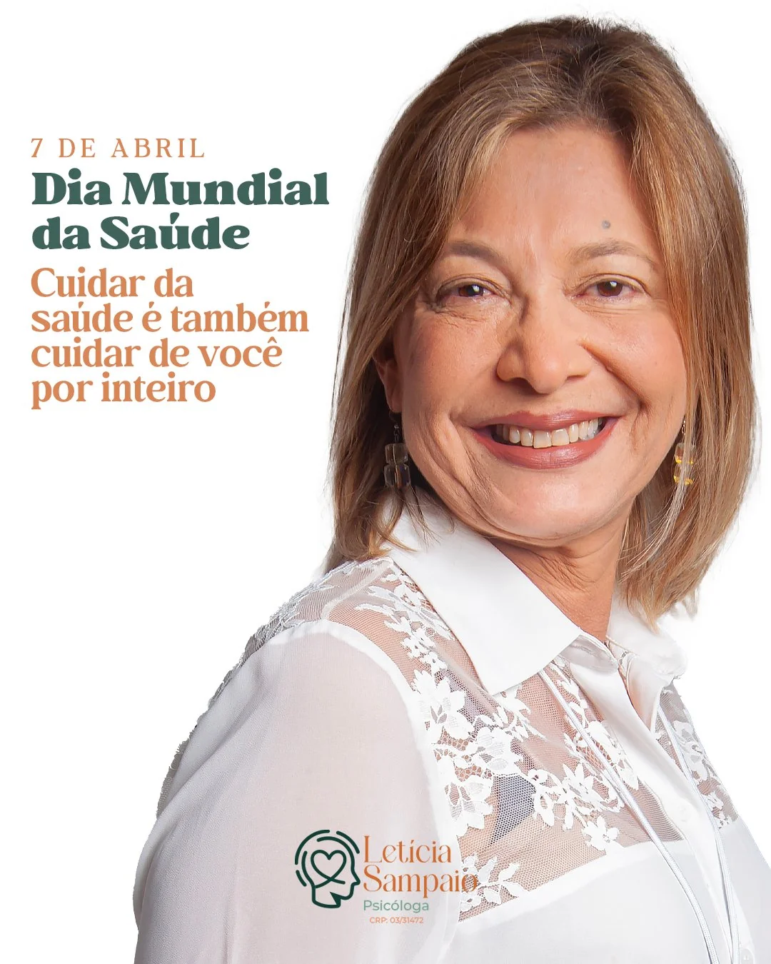 Letícia Sampaio — Psicóloga · Post Social Media